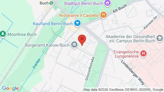 Apartments for rent i Berlin Pankow - kort over placeringen