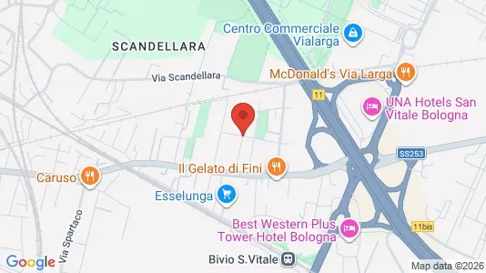 Apartments for rent i Bologna - kort over placeringen