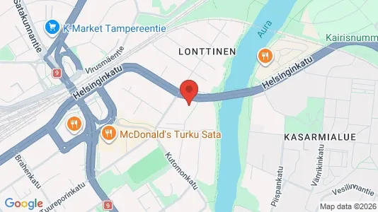 Apartments for rent i Turku - kort over placeringen