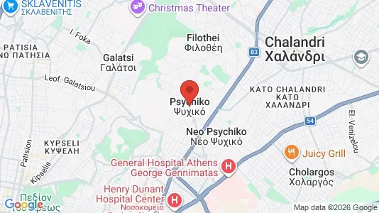 Apartments for rent i Psychiko - kort over placeringen