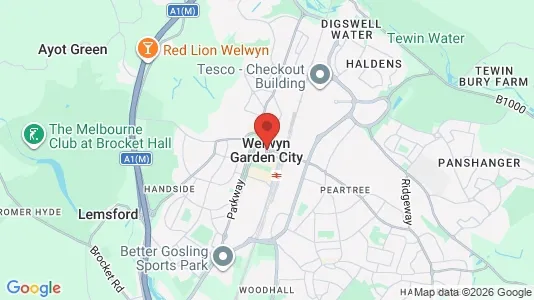 Apartments for rent i Welwyn Garden City - Hertfordshire - kort over placeringen