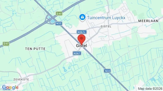 Houses for rent i Gistel - kort over placeringen
