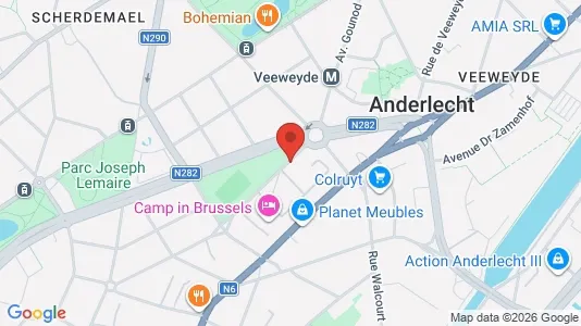 Apartments for rent i Brussels Anderlecht - kort over placeringen