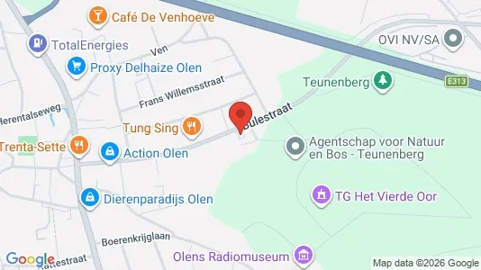 Apartments for rent i Olen - kort over placeringen
