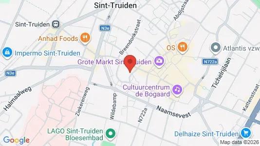 Apartments for rent i Sint-Truiden - kort over placeringen