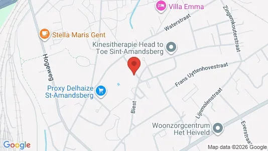 Apartments for rent i Gent Sint-Amandsberg - kort over placeringen