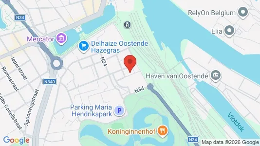 Apartments for rent i Oostende - kort over placeringen