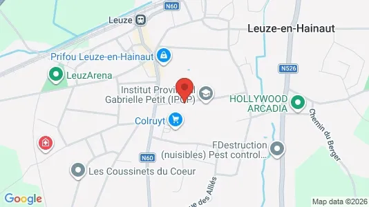 Apartments for rent i Leuze-en-Hainaut - kort over placeringen