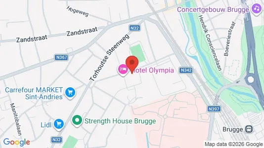 Apartments for rent i Brugge - kort over placeringen