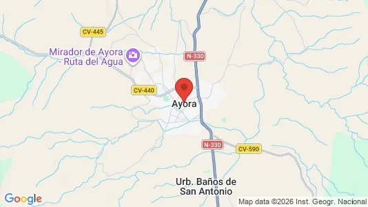 Apartments for rent i Ayora - kort over placeringen