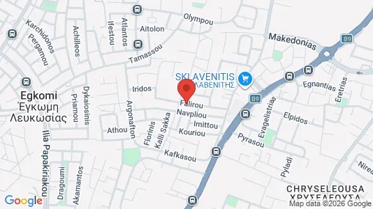 Apartments for rent i Nicosia Strovolos - kort over placeringen