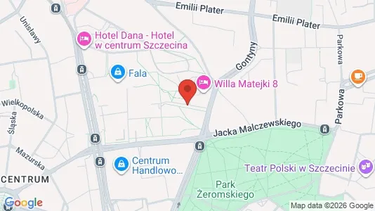 Apartments for rent i Szczecin - kort over placeringen