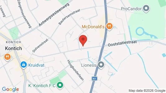 Apartments for rent i Kontich - kort over placeringen