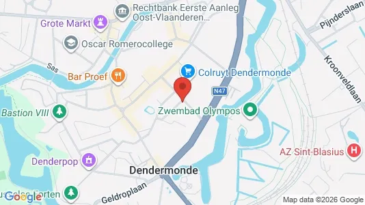 Apartments for rent i Dendermonde - kort over placeringen