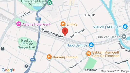 Apartments for rent i Stad Gent - kort over placeringen