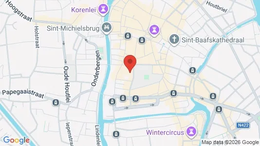 Apartments for rent i Stad Gent - kort over placeringen