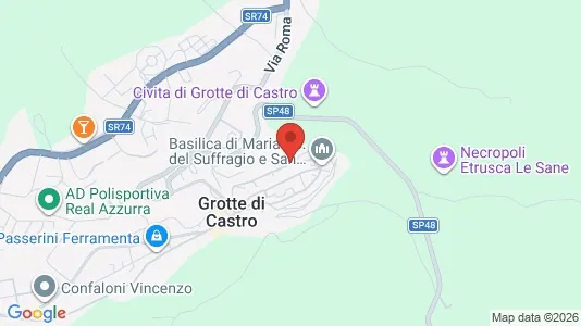 Apartments for rent i Grotte di Castro - kort over placeringen