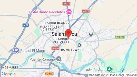 Houses for rent i Salamanca - kort over placeringen