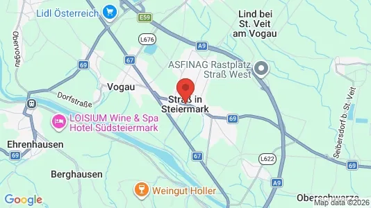 Houses for rent i Straß in Steiermark - kort over placeringen