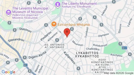 Apartments for rent i Nicosia Lefkosia - kort over placeringen