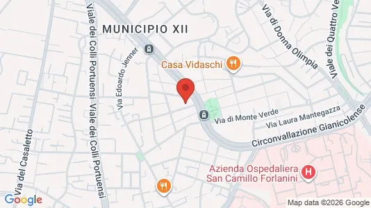 Apartments for rent i Roma Municipio XII – Monte Verde - kort over placeringen