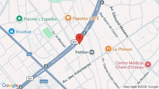 Apartments for rent i Brussels Etterbeek - kort over placeringen