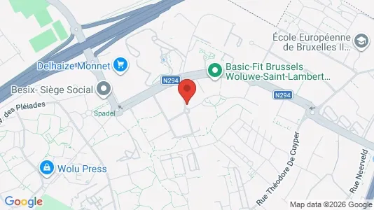 Apartments for rent i Brussels Sint-Lambrechts-Woluwe - kort over placeringen