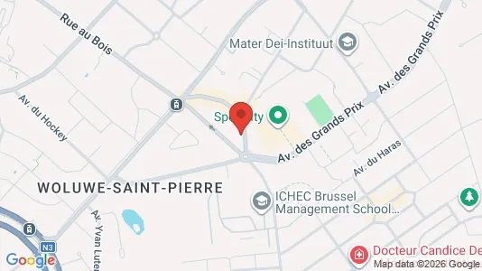 Apartments for rent i Brussels Sint-Pieters-Woluwe - kort over placeringen