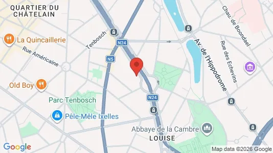 Apartments for rent i Brussels Elsene - kort over placeringen