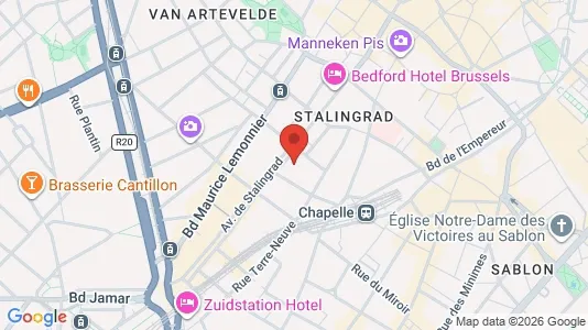 Apartments for rent i Stad Brussel - kort over placeringen