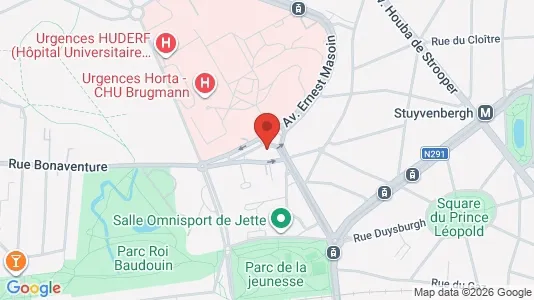 Apartments for rent i Brussels Jette - kort over placeringen