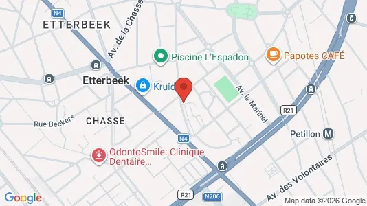 Apartments for rent i Brussels Etterbeek - kort over placeringen