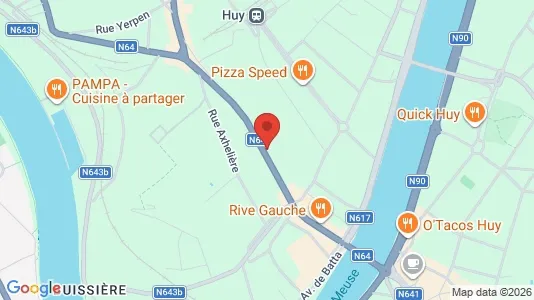 Apartments for rent i Hoei - kort over placeringen