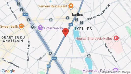 Apartments for rent i Brussels Elsene - kort over placeringen