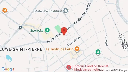 Apartments for rent i Brussels Sint-Pieters-Woluwe - kort over placeringen
