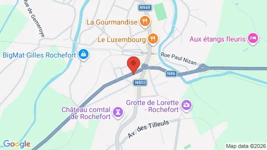 Apartments for rent i Rochefort - kort over placeringen