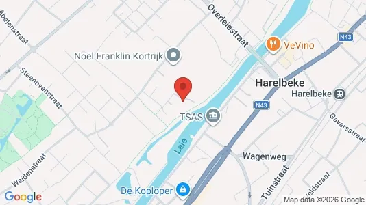 Apartments for rent i Harelbeke - kort over placeringen