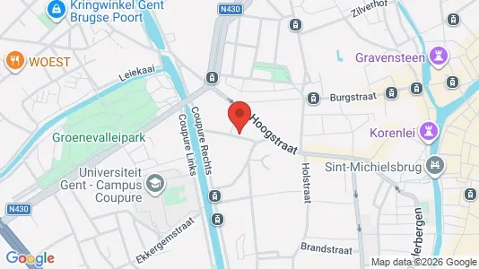 Apartments for rent i Stad Gent - kort over placeringen