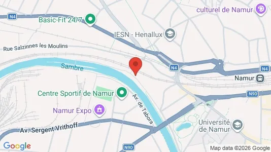 Apartments for rent i Namen - kort over placeringen