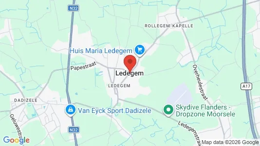 Houses for rent i Ledegem - kort over placeringen