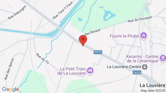 Apartments for rent i La Louvière - kort over placeringen
