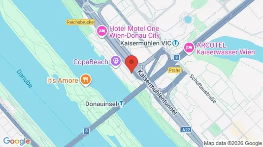 Apartments for rent i Vienna Donaustadt - kort over placeringen