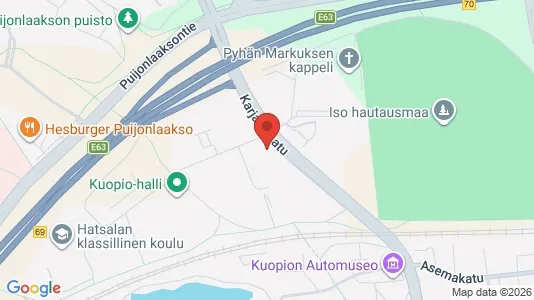 Apartments for rent i Kuopio - kort over placeringen