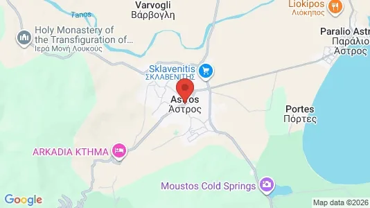 Apartments for rent i North Kynouria - kort over placeringen
