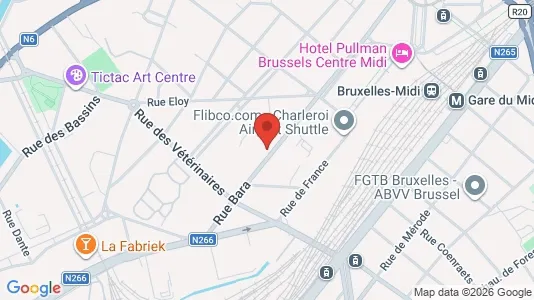 Apartments for rent i Brussels Anderlecht - kort over placeringen