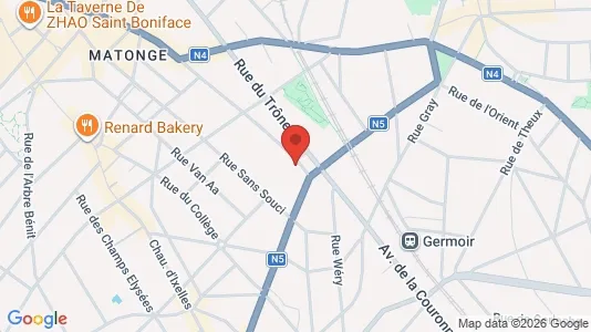 Apartments for rent i Brussels Elsene - kort over placeringen