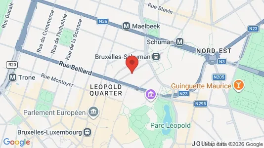 Apartments for rent i Brussels Etterbeek - kort over placeringen