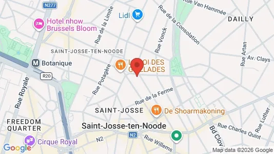 Apartments for rent i Brussels Sint-Joost-ten-Node - kort over placeringen