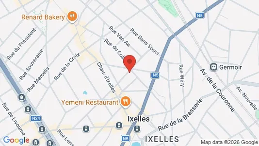 Apartments for rent i Brussels Elsene - kort over placeringen