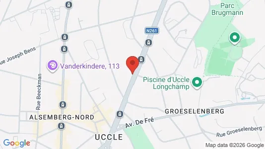 Apartments for rent i Brussels Ukkel - kort over placeringen